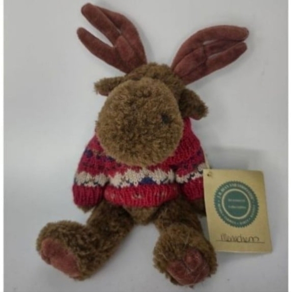 Vintage plush moose, stuffed animal toy, j.b. bean - Picture 2 of 5
